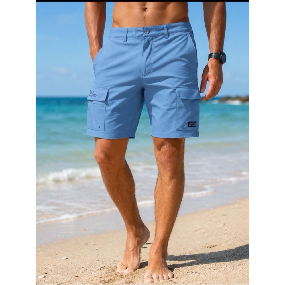 Men's Salt Life SLX-QD Vapor Stretch 10" Board Shorts Swim Bathing Suit Size 32